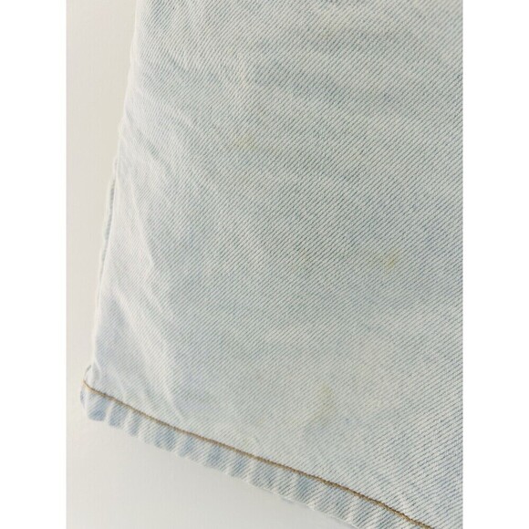 Vintage Outlaw Jean Shorts sz 7 Women’s Denim Hearts 90s Y2K Biker Light Wash - Picture 2 of 5